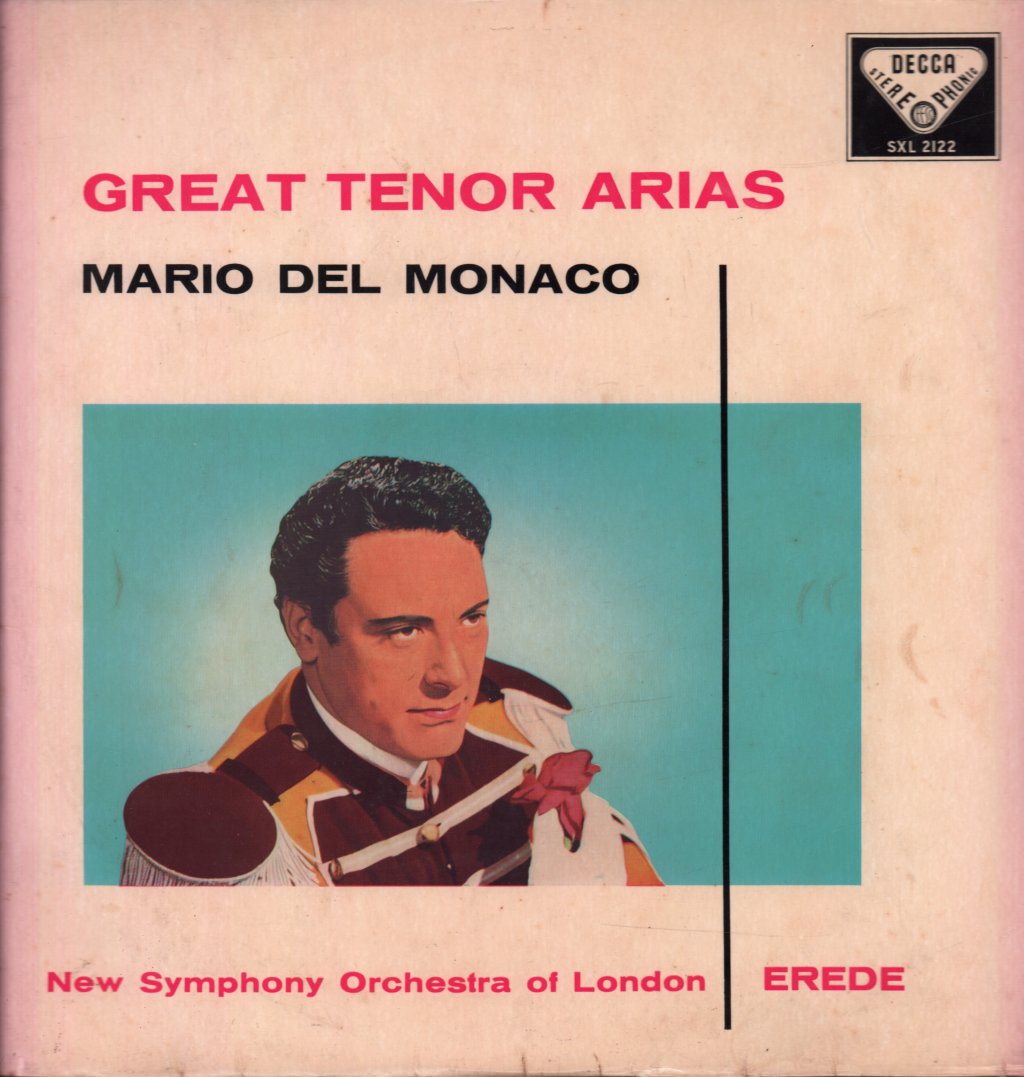 Mario Del Monaco - Great Tenor Arias - Lp