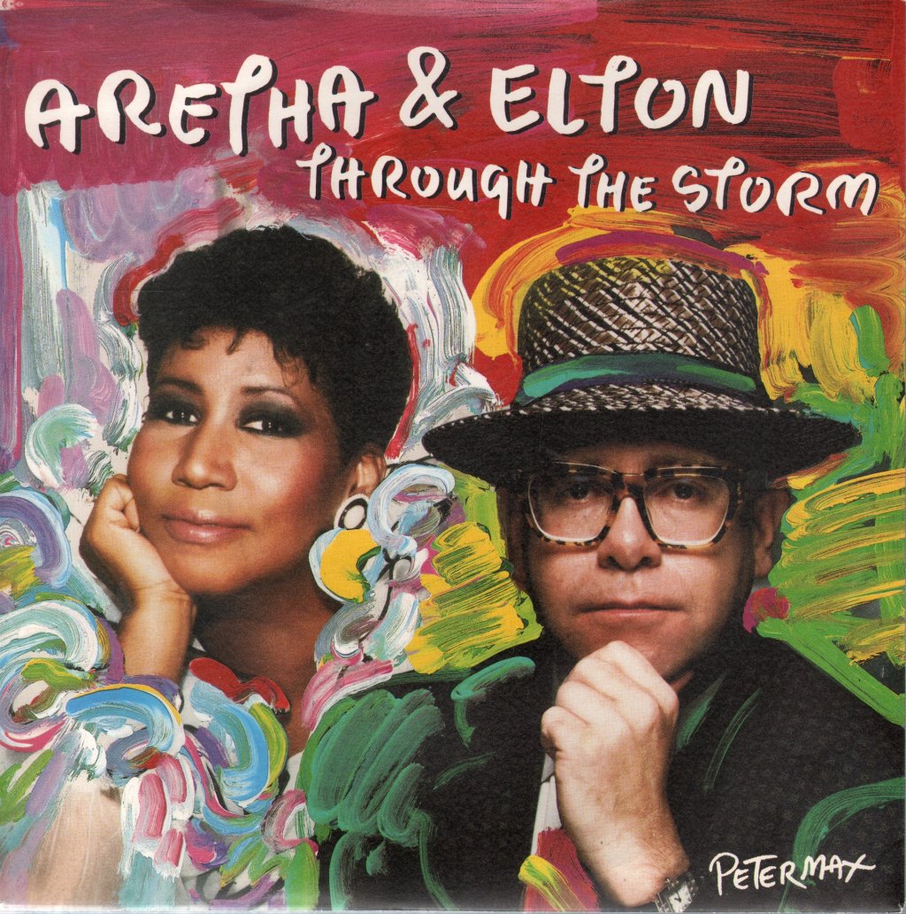 Aretha Franklin And Elton John - Through The Storm - 7 Inch