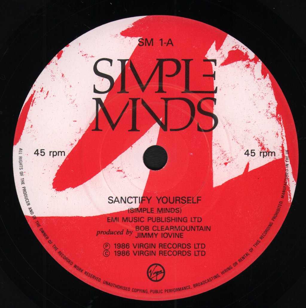Simple Minds - Sanctify Yourself - 7 Inch