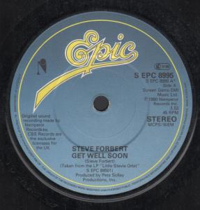 Steve Forbert - Get Well Soon - 7 Inch