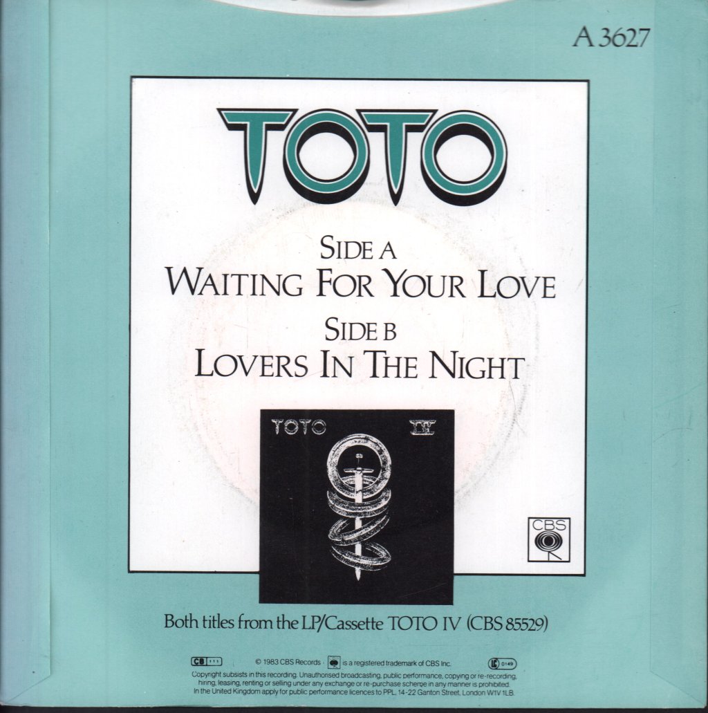 Toto - Waiting For Your Love - 7 Inch