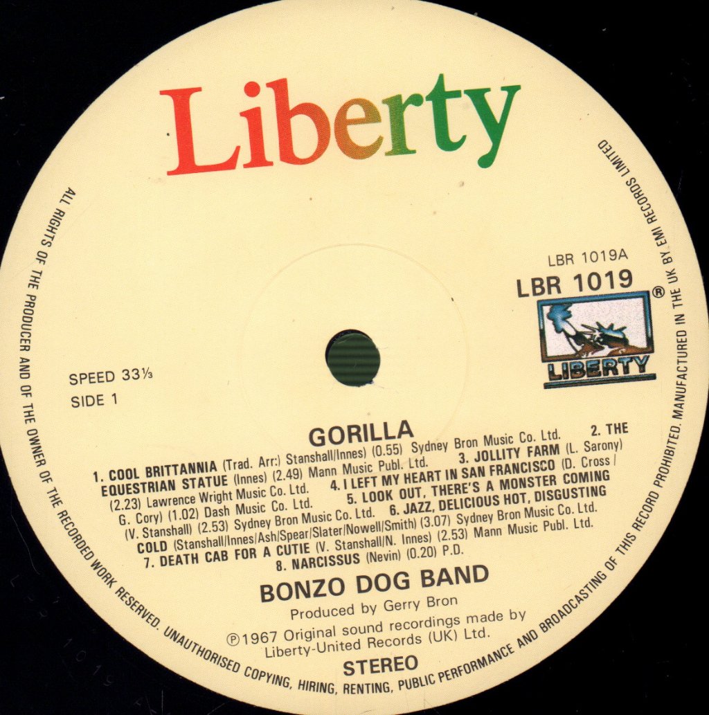 Bonzo Dog Band - Gorilla - Lp