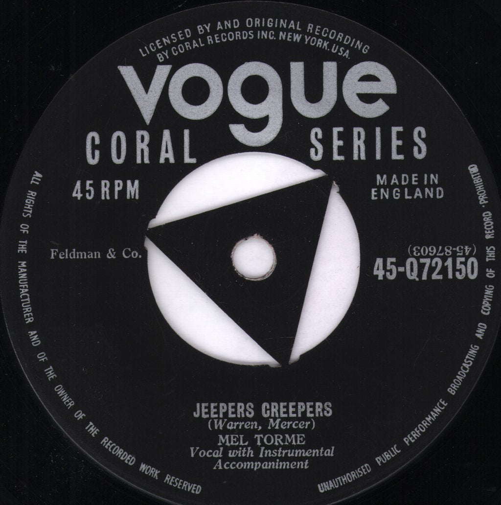 Mel Tormé - Mountain Greenery - 7 Inch