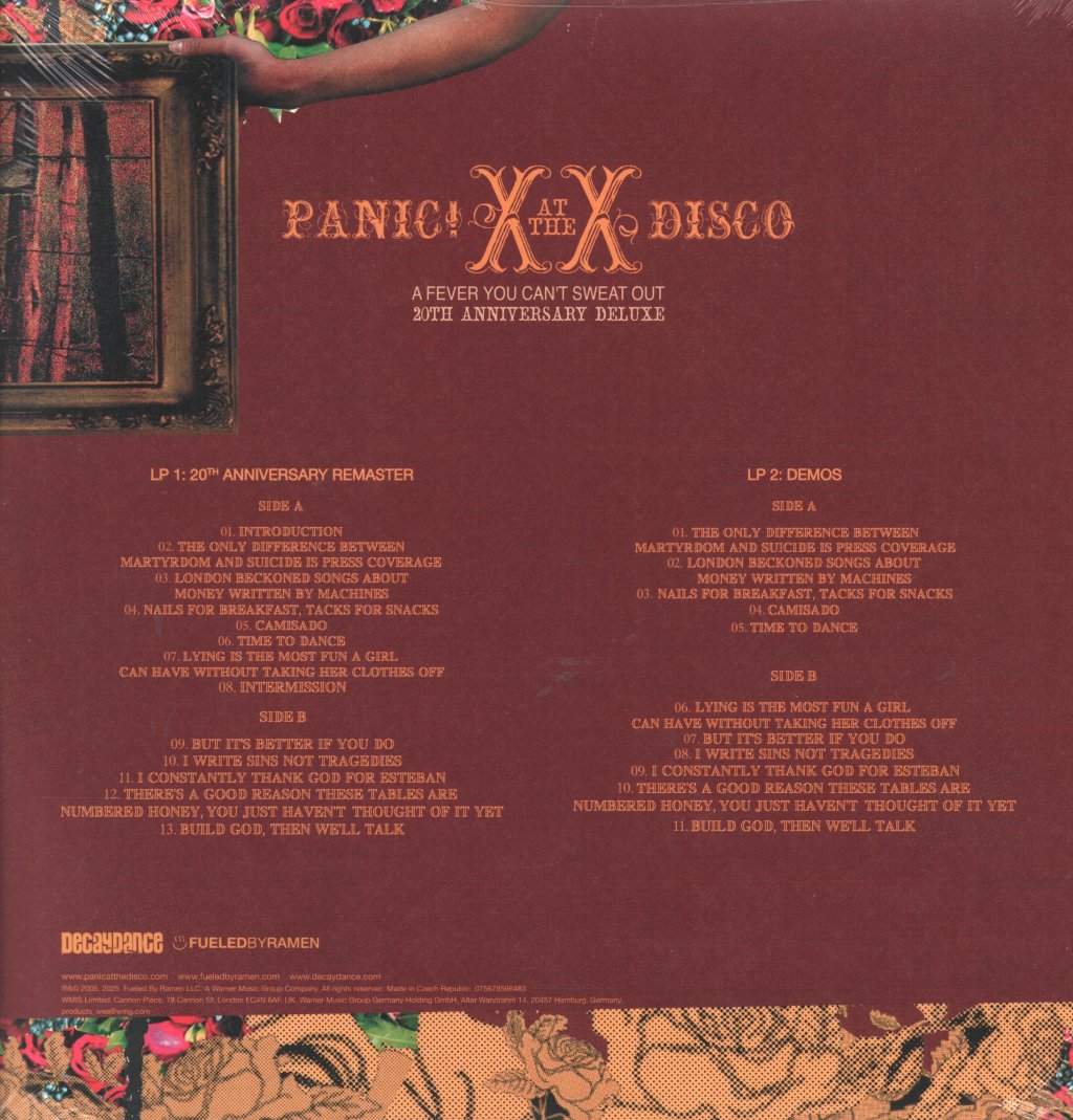 Panic At The Disco - A Future You Can't Sweat Out (20th Anniversary Deluxe) - Double Lp