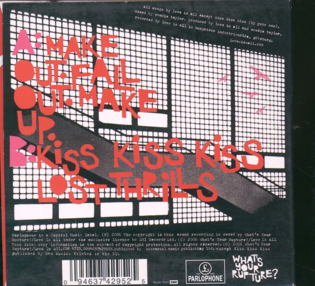 Love Is All - Make Out. Fall Out. Make Up. - Cd