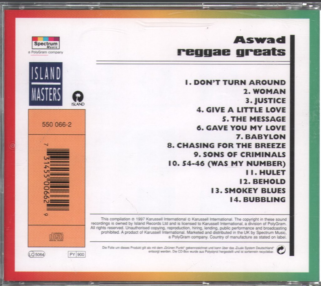 Aswad - Reggae Greats - Cd