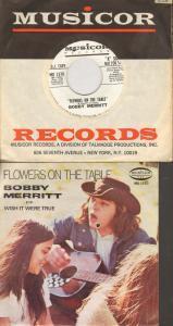 Bobby Merritt - Flowers On The Table - 7 Inch