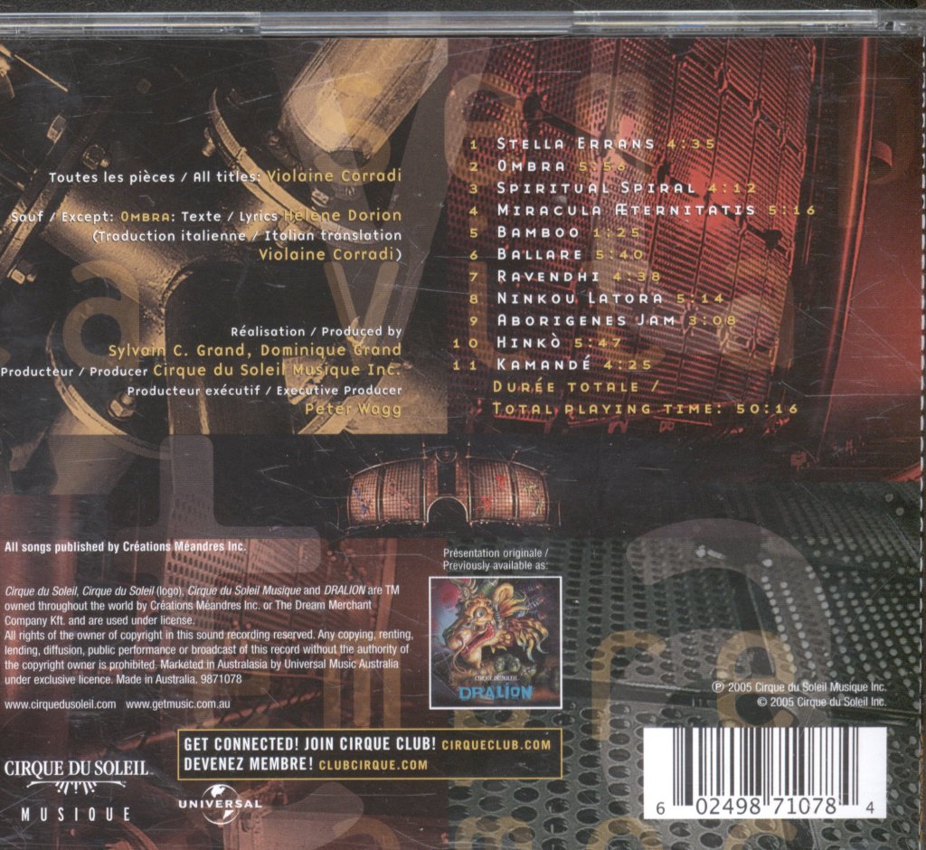Cirque Du Soleil - Dralion - Cd