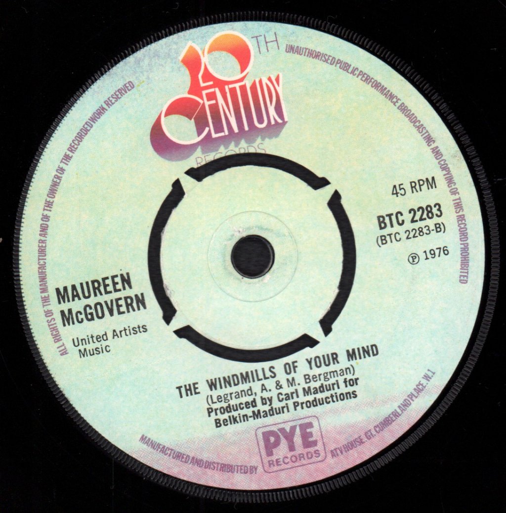 Maureen McGovern - You'll Never Know - 7 Inch