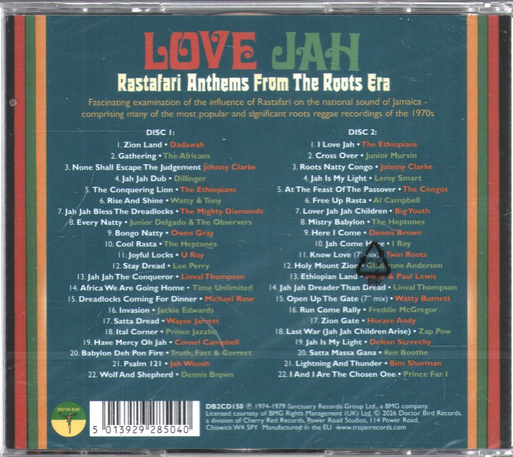 Various Artists - Love Jah: Rastafari Anthems From The Roots Era - Double Cd