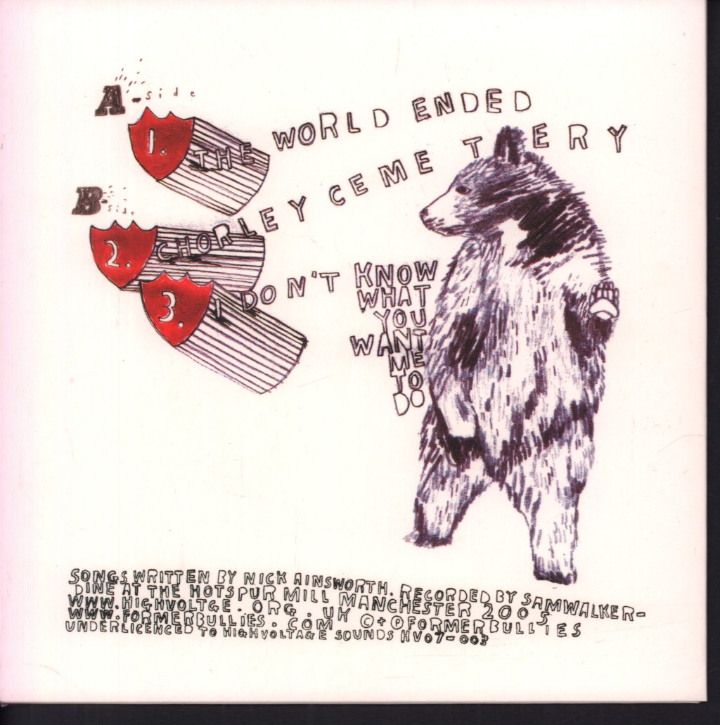 Former Bullies - World Ended - 7 Inch