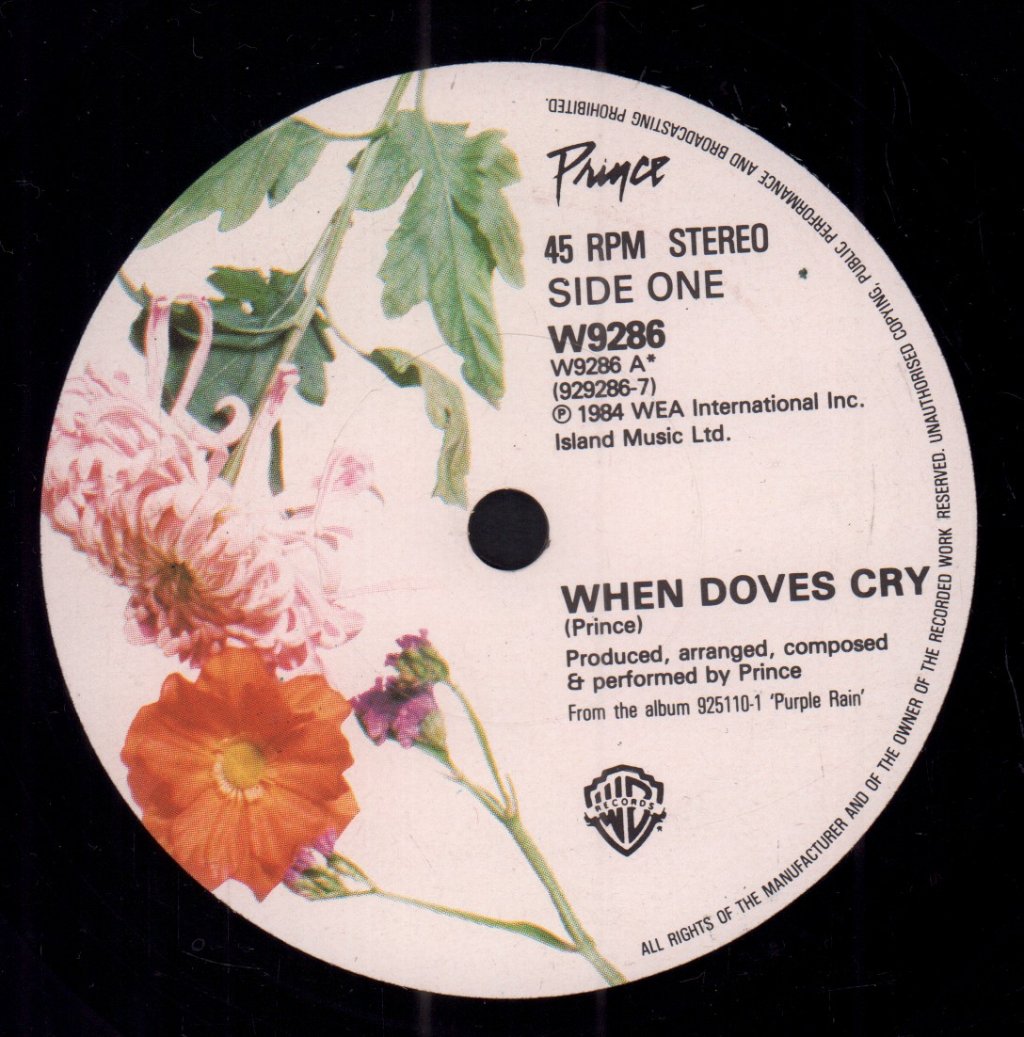 Prince - When Doves Cry - 7 Inch