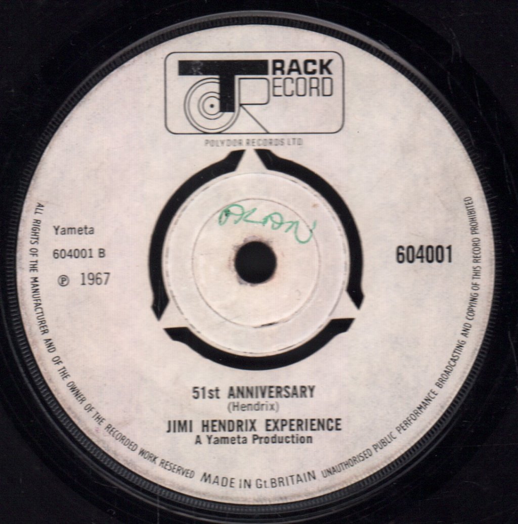 Jimi Hendrix Experience - Purple Haze - 7 Inch
