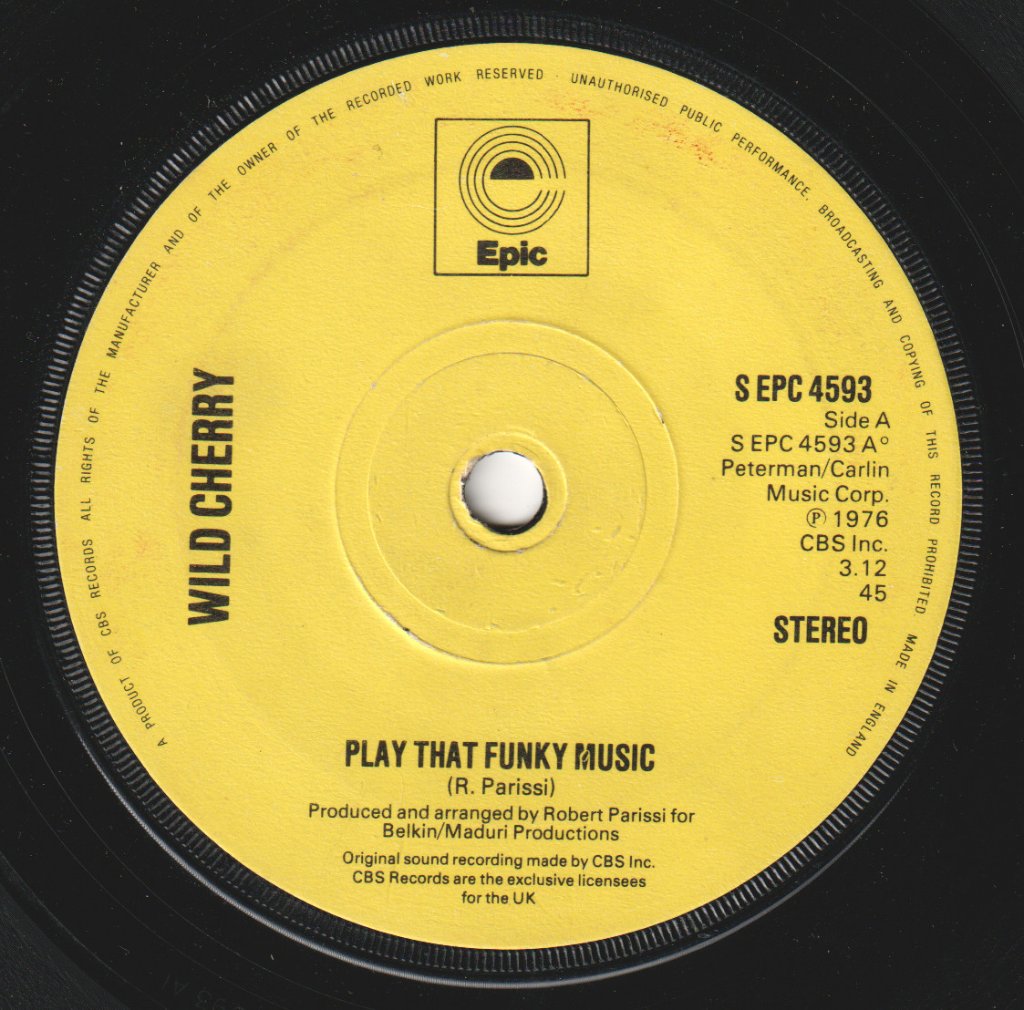 Wild Cherry - Play That Funky Music - 7 Inch