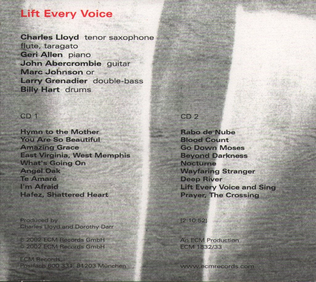 Charles Lloyd - Lift Every Voice - Double Cd