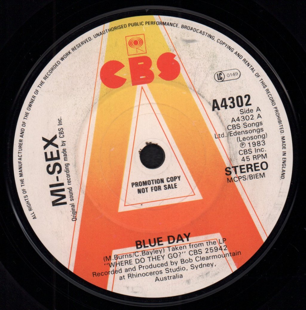 Mi-Sex - Blue Day - 7 Inch