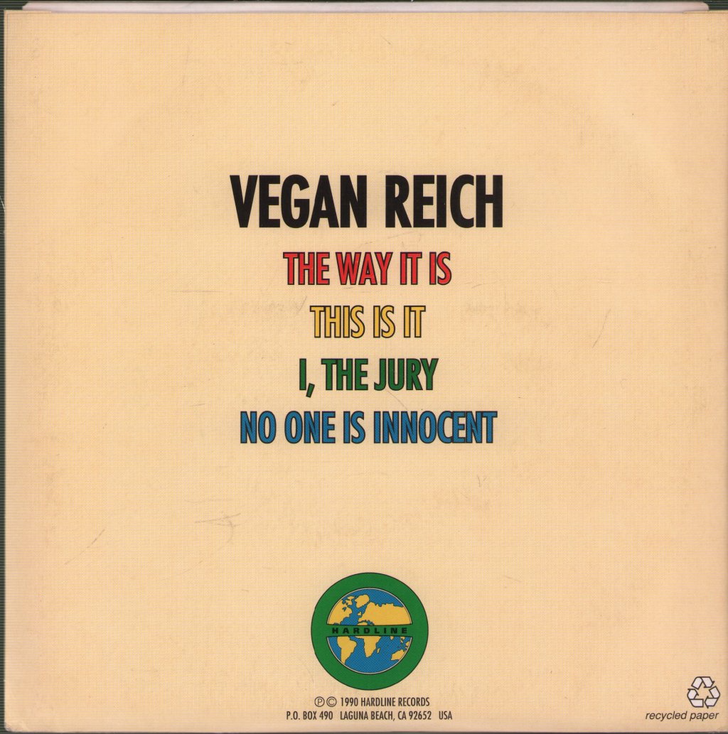 Vegan Reich - Hardline - 7 Inch