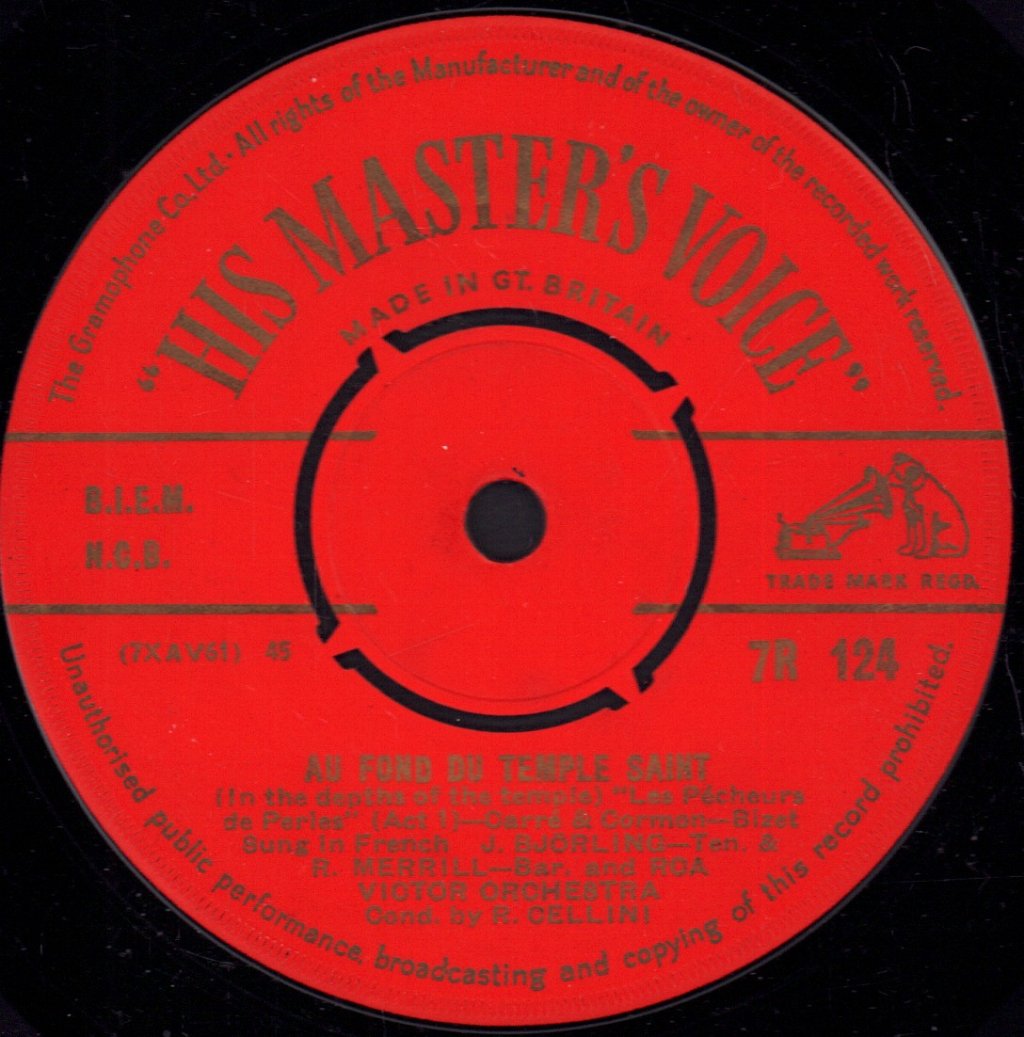 Jussi Bjorling Robert Merrill - In Un Coupé? (In A Coupé?) - 7 Inch