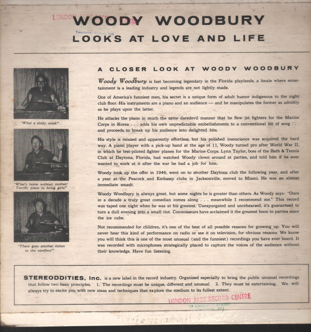 Woody Woodbury - Looks At Love And Life Vol.1 - Lp