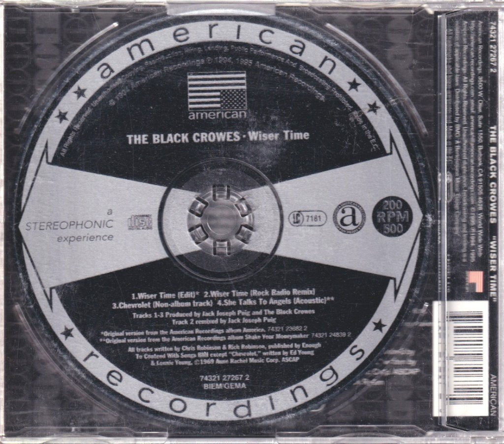Black Crowes - Wiser Time - Cd