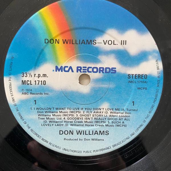 Don Williams - Vol. III - Lp