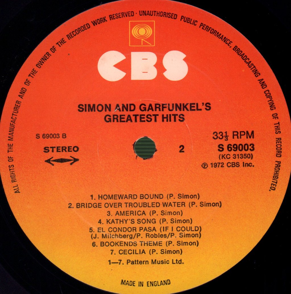Simon & Garfunkel - Greatest Hits - Lp
