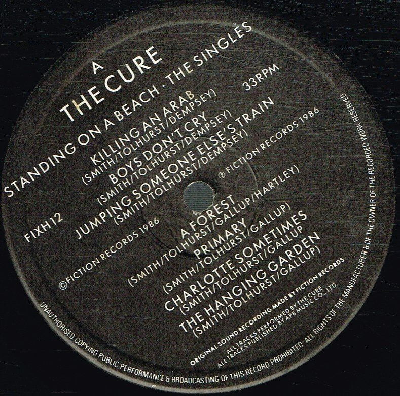 Cure - Standing On A Beach (Singles) - Lp