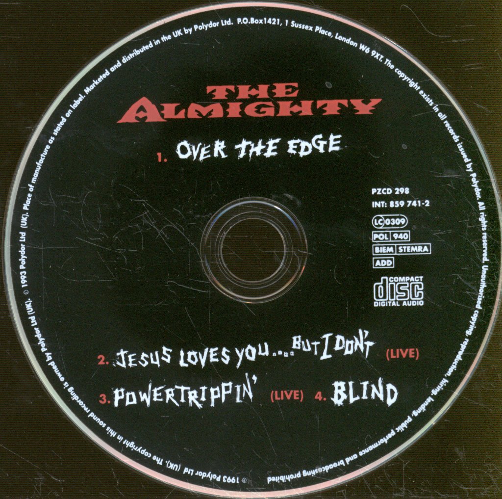 Almighty - Over The Edge - Cd