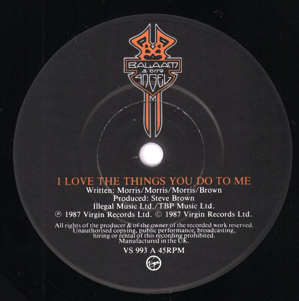 Balaam And The Angel - I Love The Things You Do To Me - 7 Inch