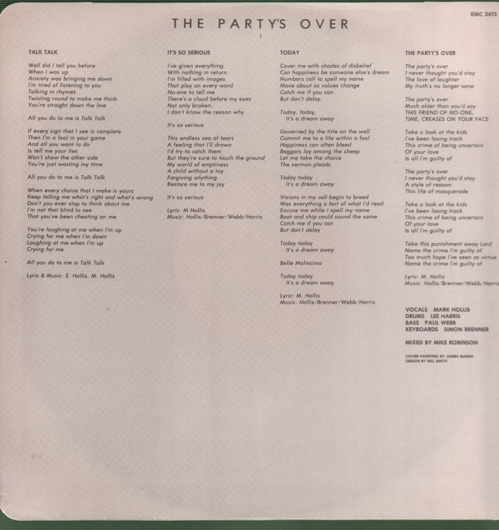 Talk Talk - Party's Over - Lp