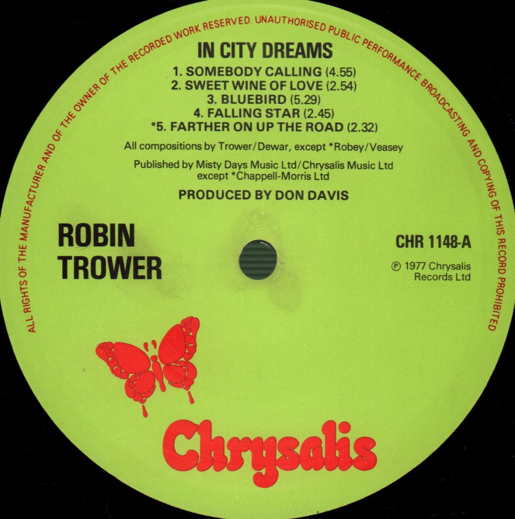 Robin Trower - In City Dreams - Lp