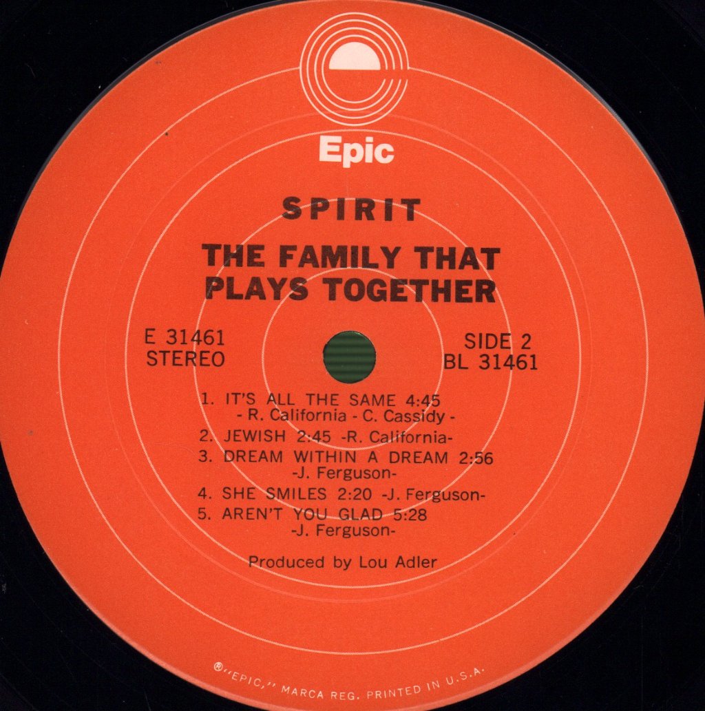 Spirit - Family That Plays Together - Lp