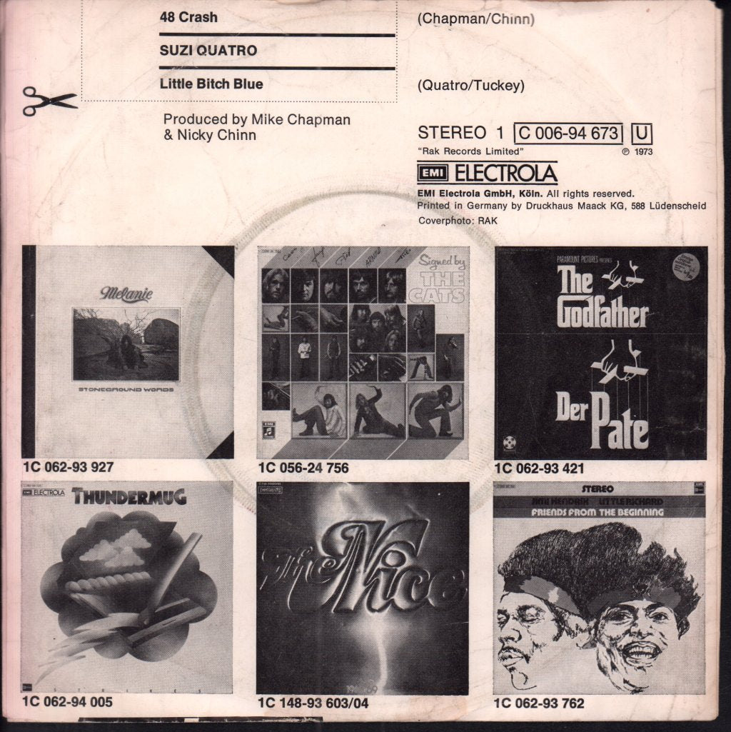 Suzi Quatro - 48 Crash - 7 Inch