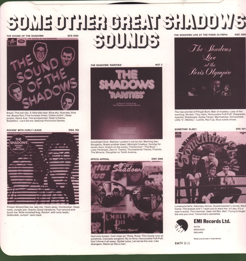 Shadows - 20 Golden Greats - Lp