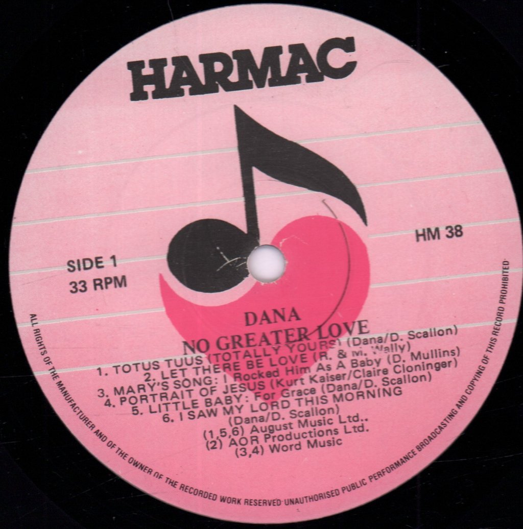Dana - No Greater Love - Lp