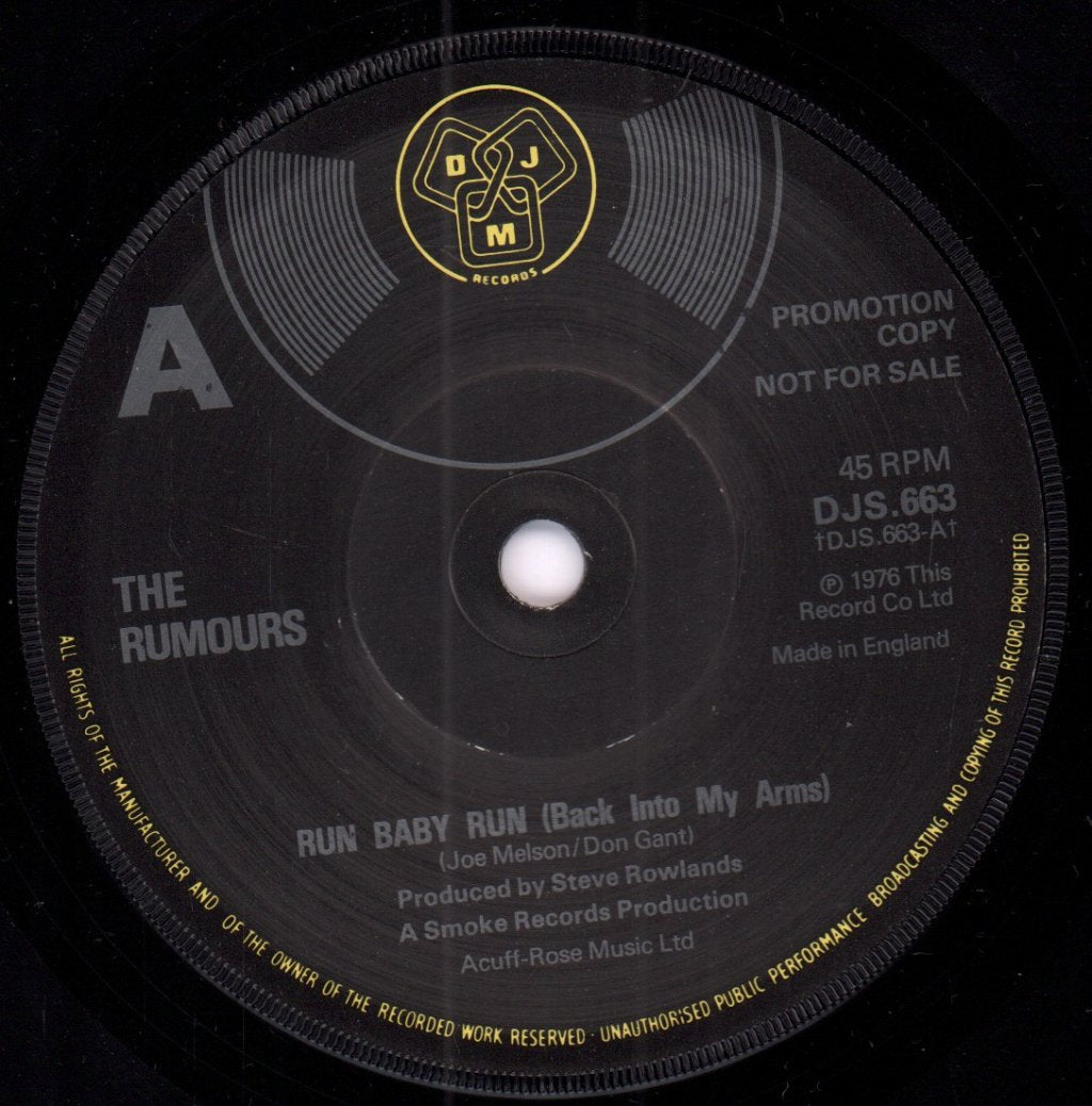 Rumours - Run Baby Run - 7 Inch
