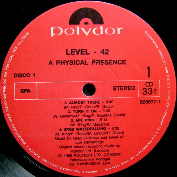 Level 42 - A Physical Presence - Double Lp