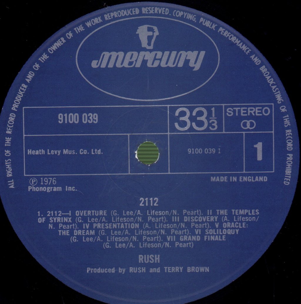 Rush - 2112 - Lp