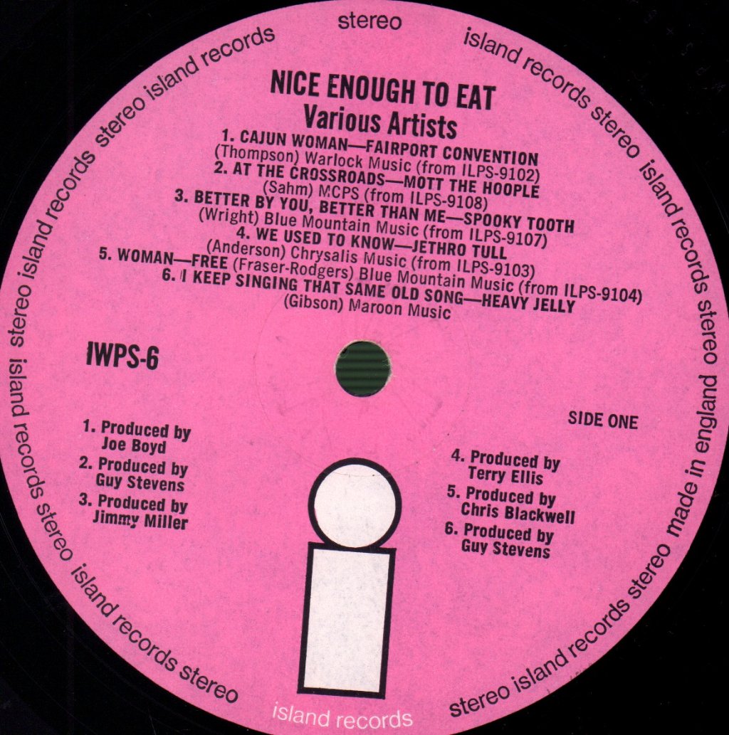 Various Artists - Nice Enough To Eat - Lp