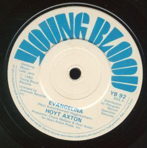 Hoyt Axton - Evangelina - 7 Inch