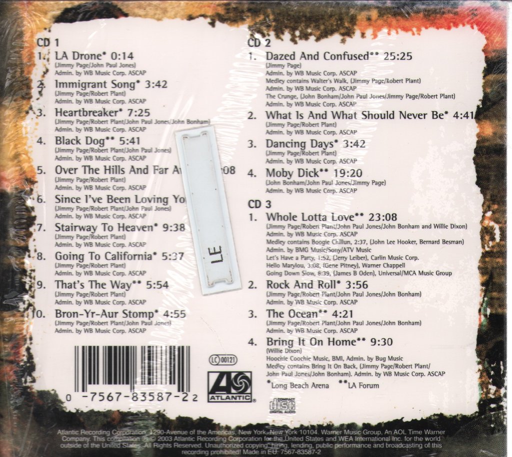 Led Zeppelin - How The West Was Won - Double Cd