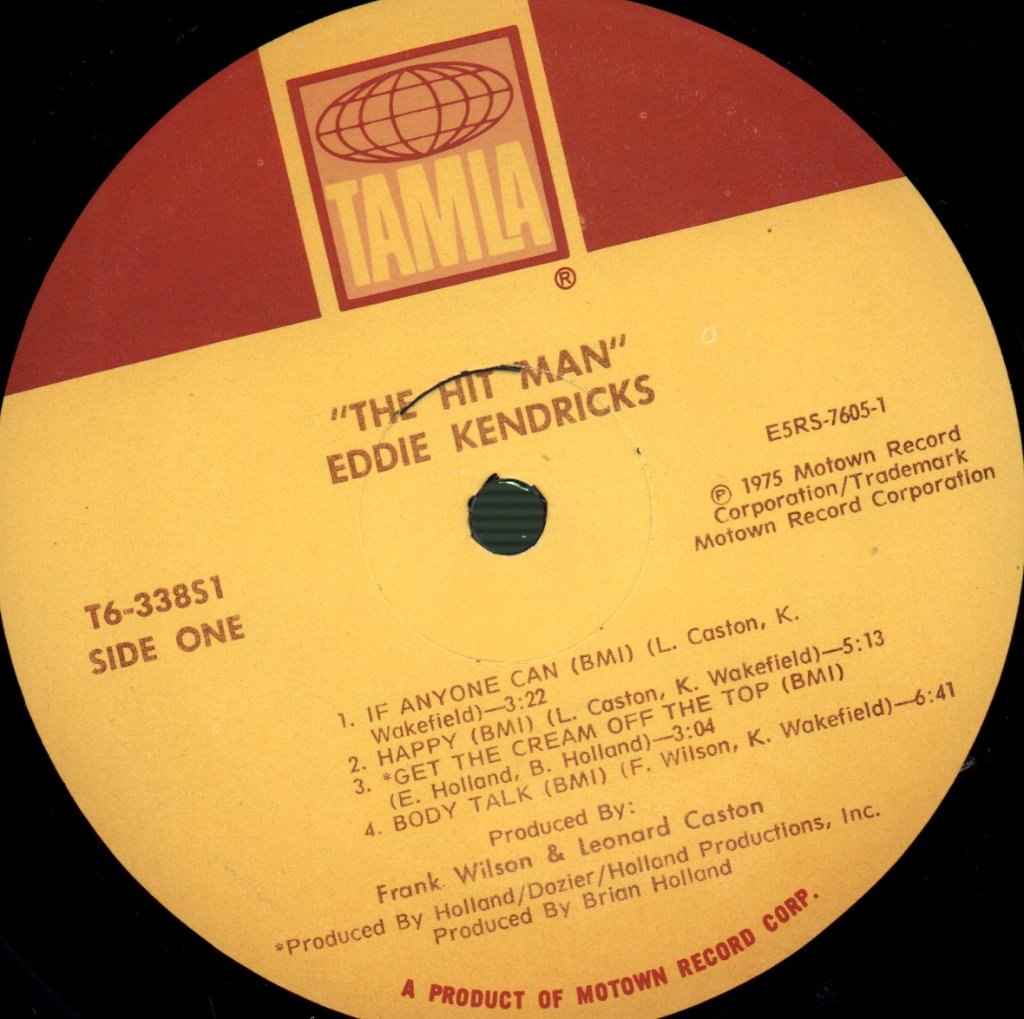 Eddie Kendricks - Hit Man - Lp