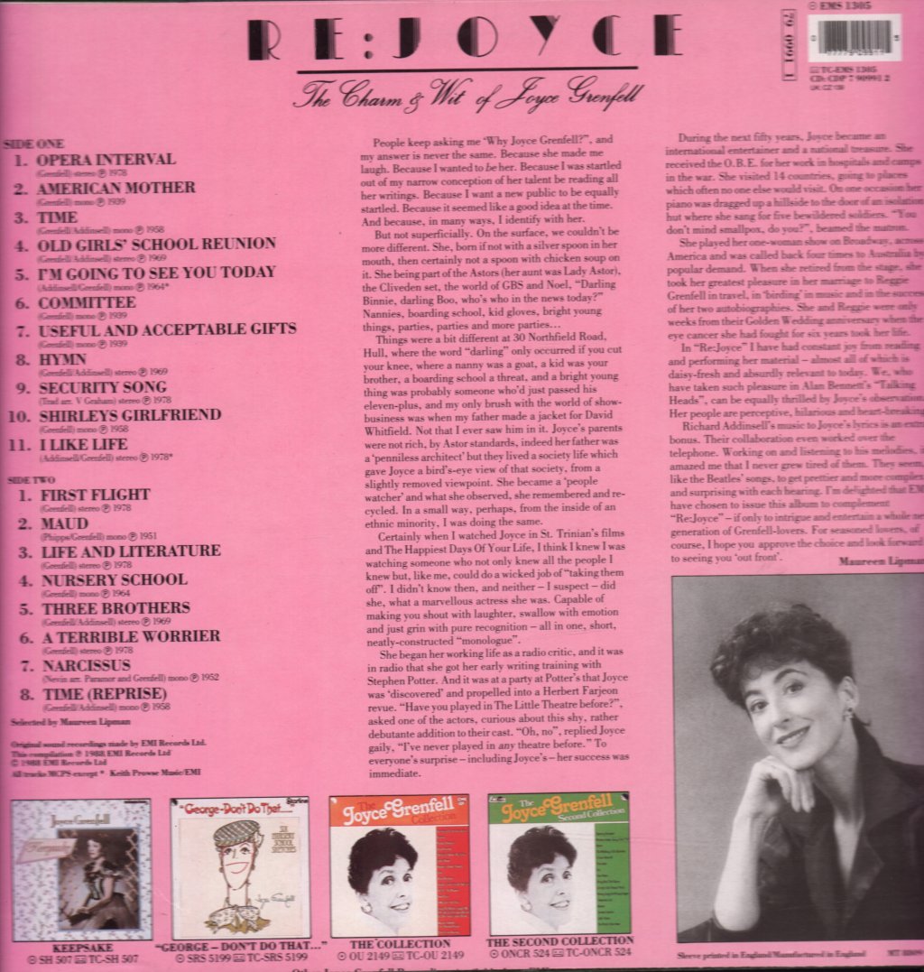 Joyce Grenfell - Re Joyce - Lp