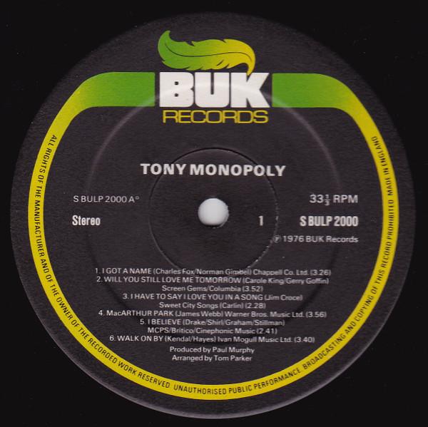 Tony Monopoly - Tony Monopoly - Lp