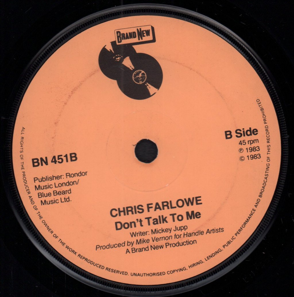 Chris Farlowe - Living Ain't Easy Without You - 7 Inch