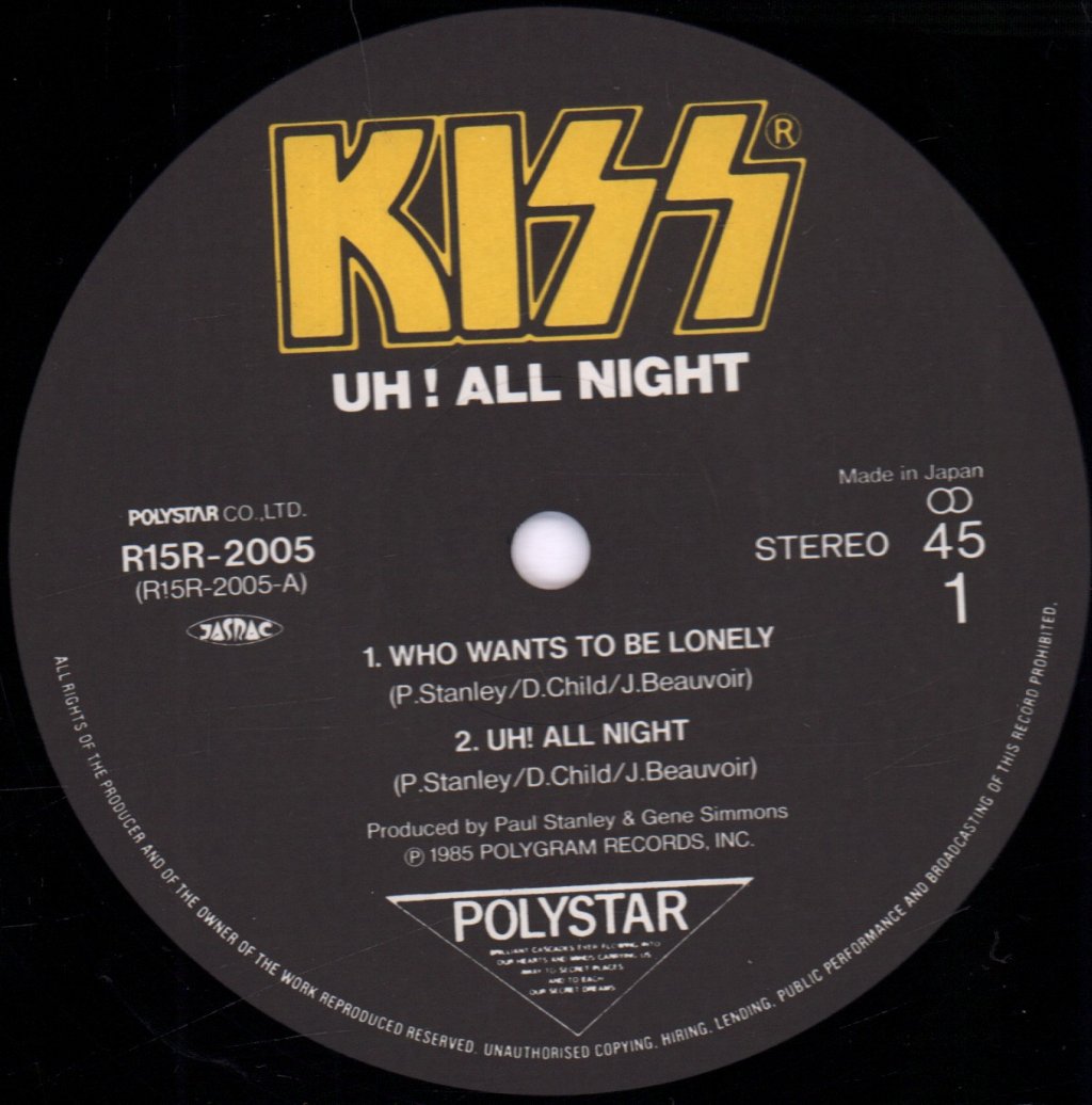 Kiss - Who Wants To Be Lonely - 12 Inch