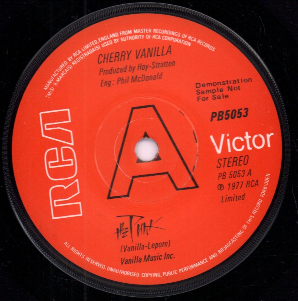 Cherry Vanilla - Punk - 7 Inch