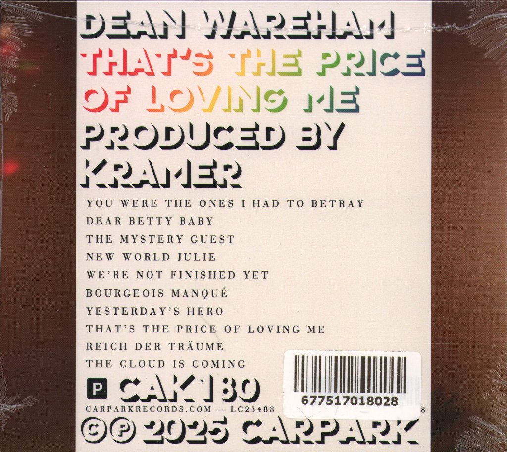 Dean Wareham - That's The Price Of Loving Me - Cd