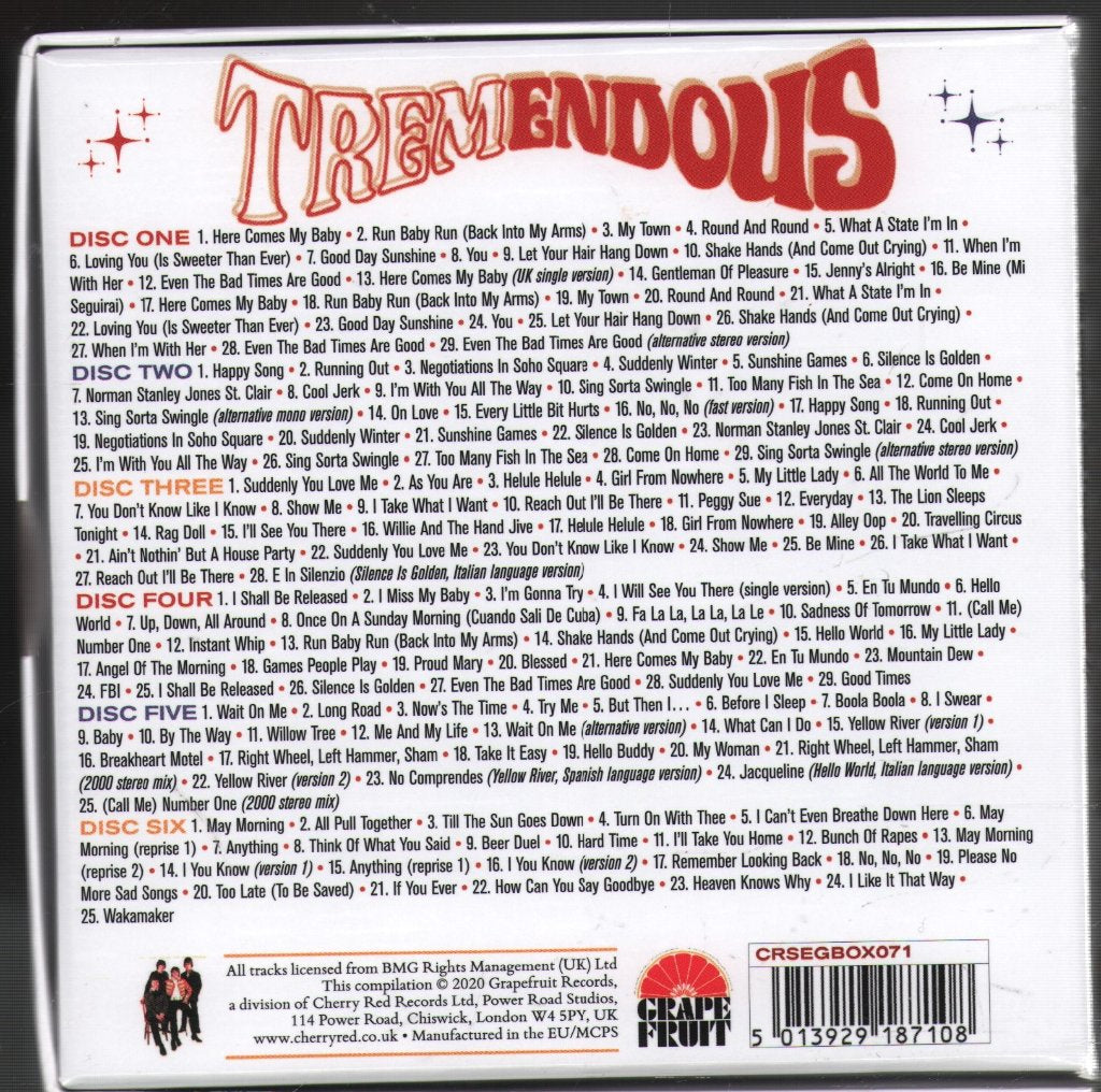 Tremeloes - Complete CBS Recordings 1966-72 - Cd Set