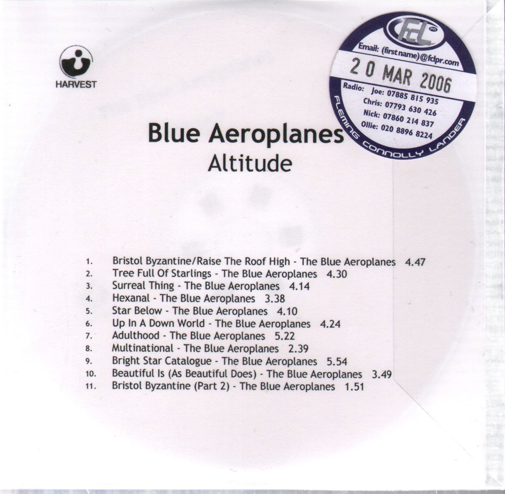 Blue Aeroplanes - Altitude - Cdr
